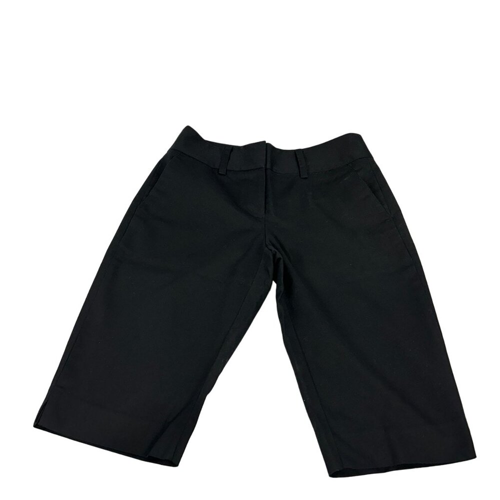 Apt 9 Maxwell Womens Cropped Dress Pants Size 6 Black Comfortable Stretch Blend